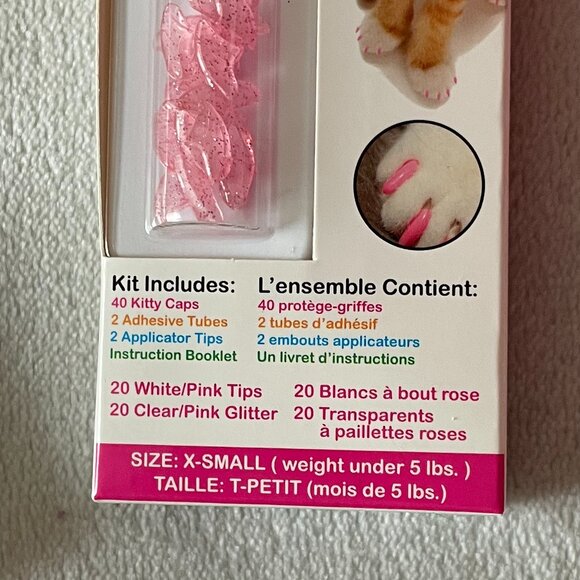 Kitty Caps, Nail Covers, XS size, 6 Packs - Picture 4 of 9